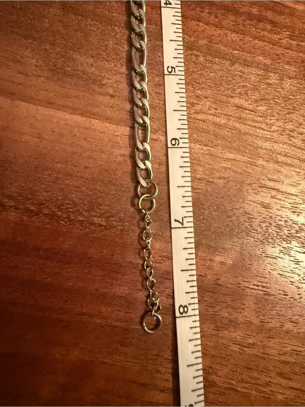 Silver Heart Charm Chain Bracelet “I LOVE CC”